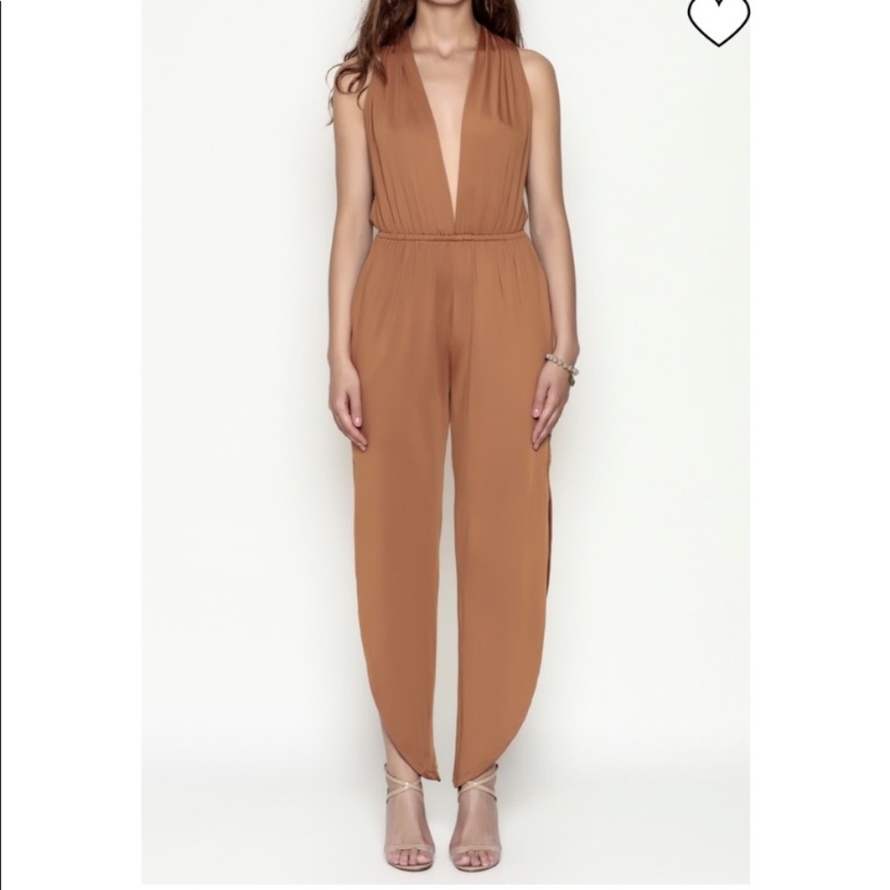 RUST SEXY JUMPSUIT - Picture 2 of 13